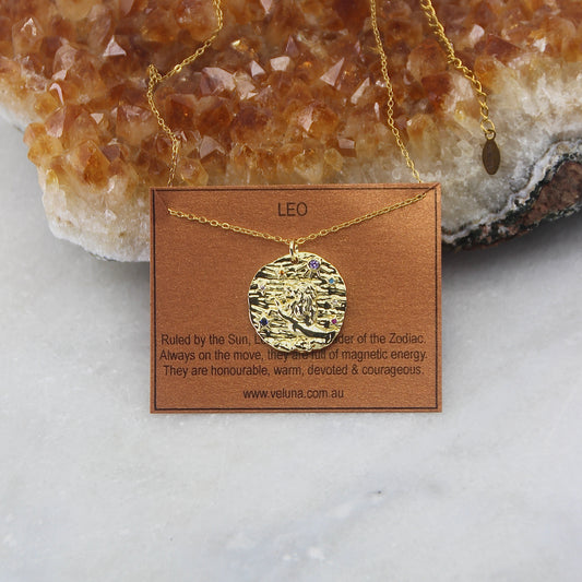 Leo Golden Age Zodiac Pendant