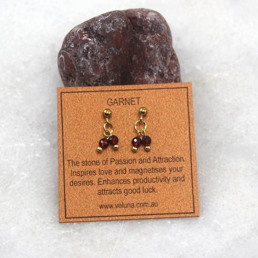 Golden Age Birthstone Stud Earring