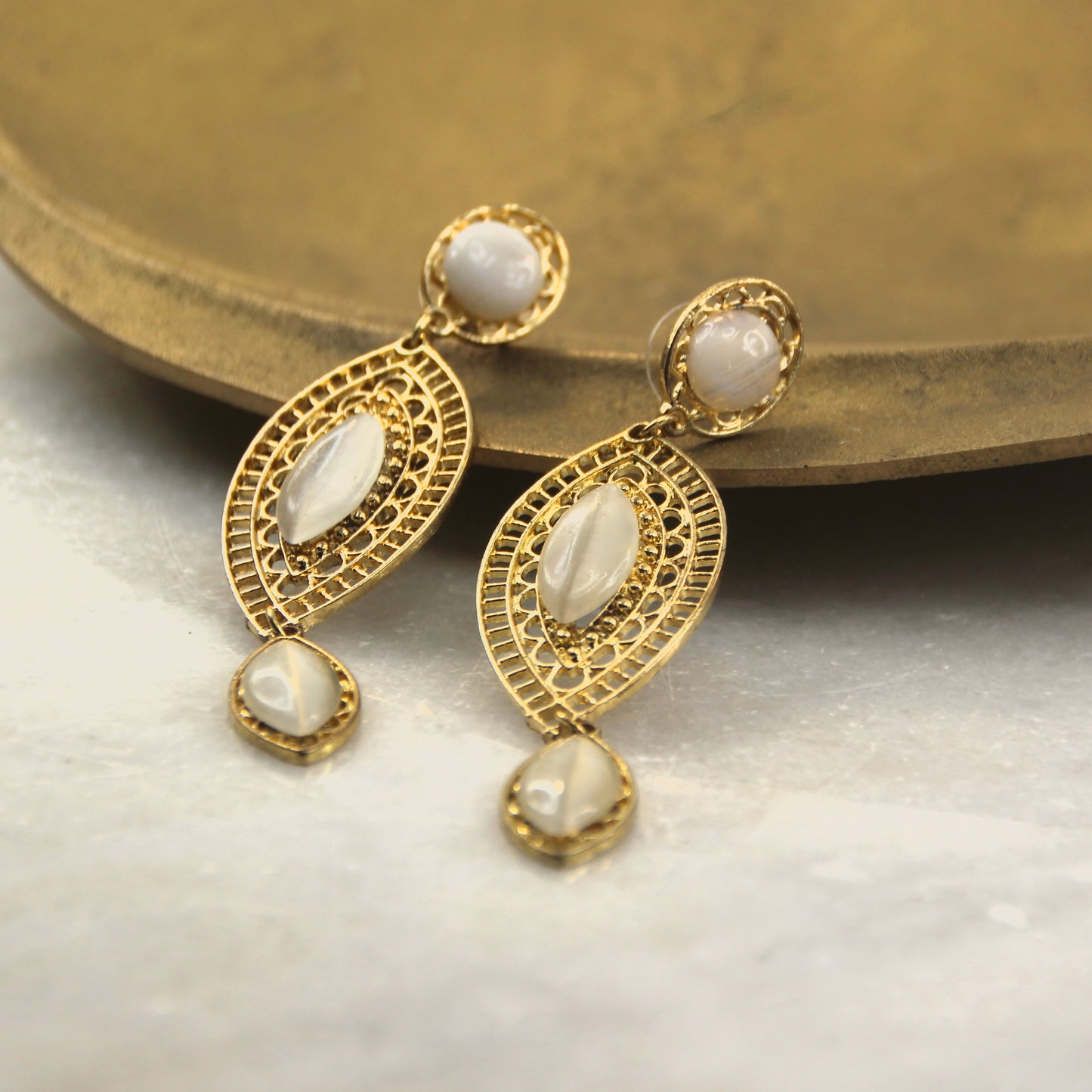 Lakshmi Goddess Gemstone Earring