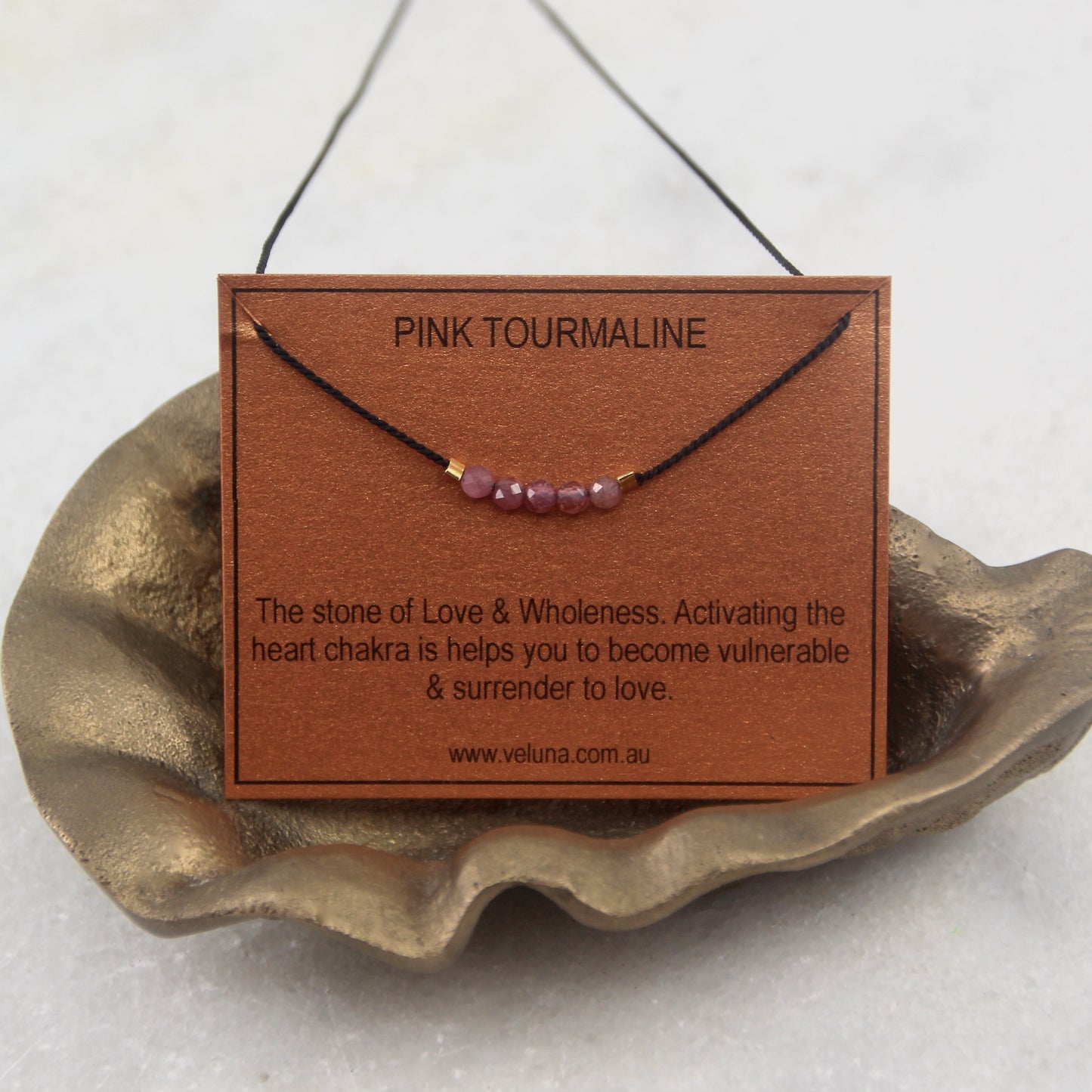 Golden Age Birthstone Thread Necklace