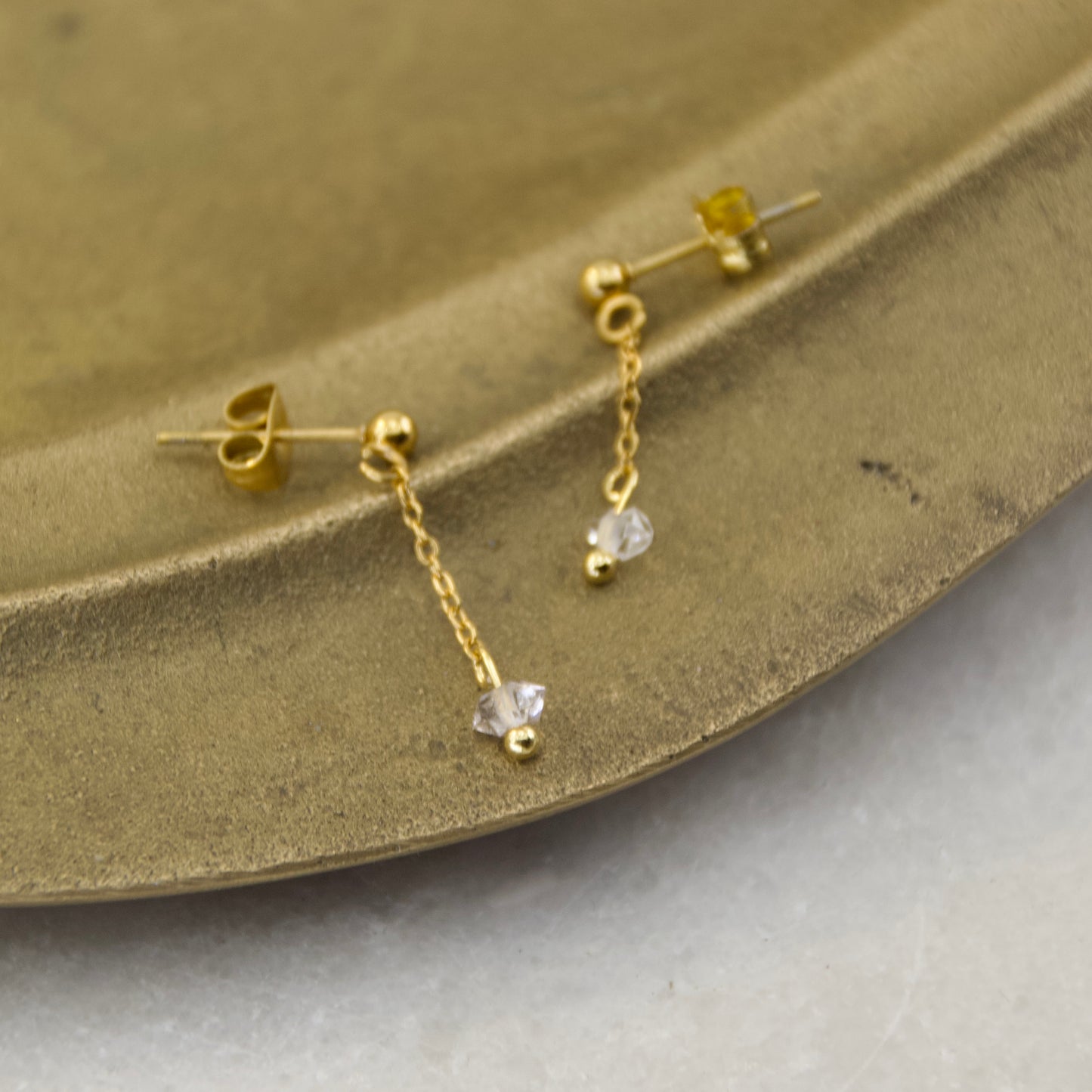 Golden Age Birthstone Drop Earring